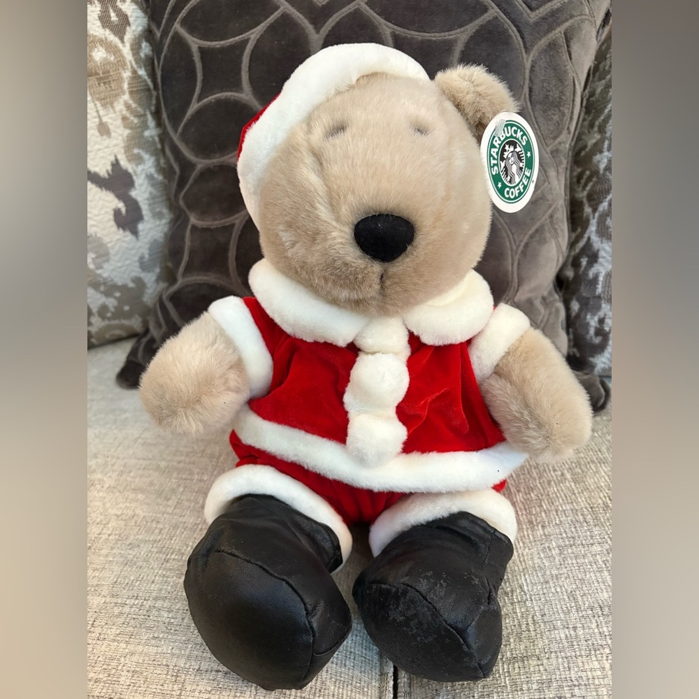 Starbucks Bearista Barista Santa Plush Bear 12th Edition 2000 with Tag